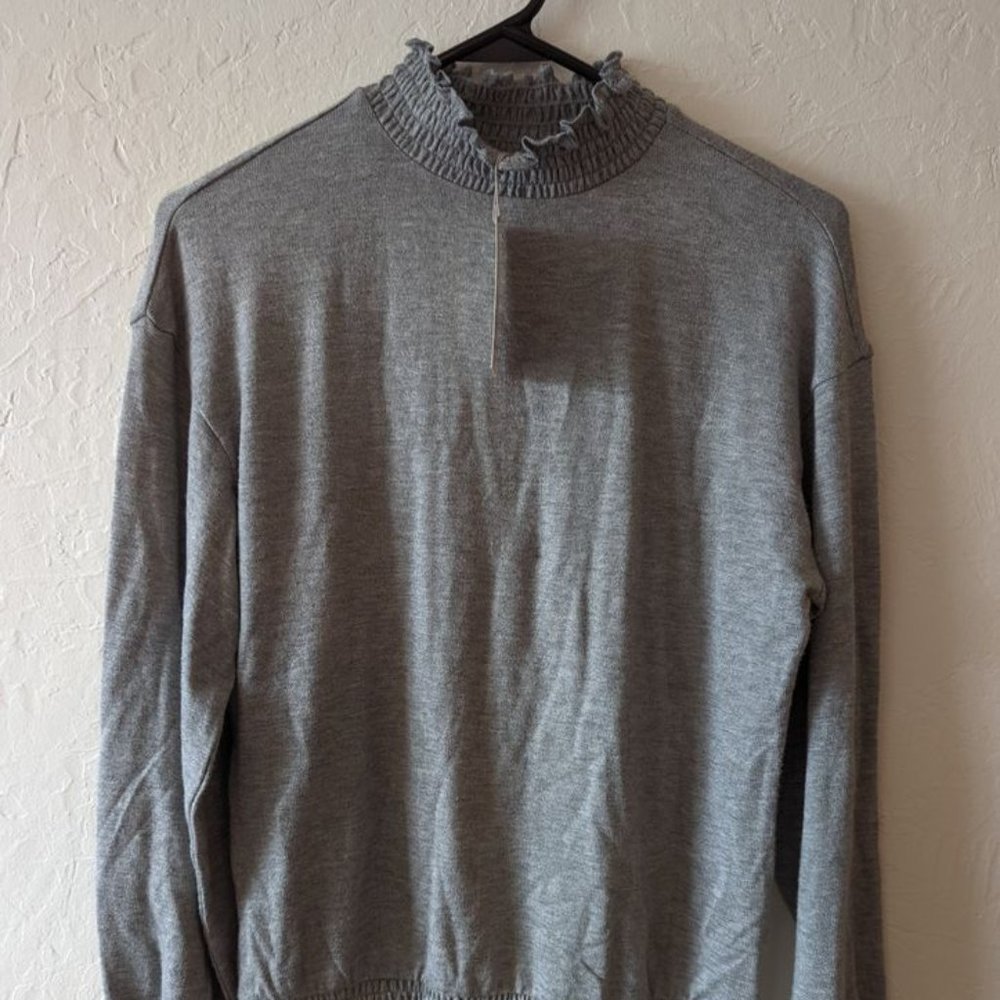 NWT Women's A New Day Gray Long Sleeve Top XS